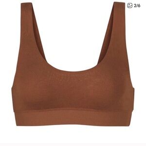 SKIMS Brown Sleep Bralette - Jasper